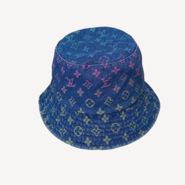 Louis Vuitton Monogram Essential Bucket Hat Blue For Women